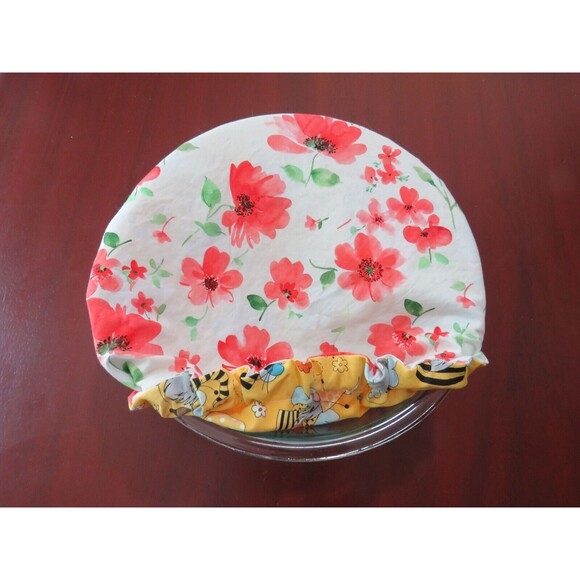 Kitchenaid Bowl Cover Bee Gnomes Reversible Mixer Cover With Pink Poppies - Picture 5 of 5
